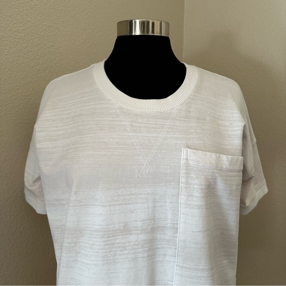 Lululemon Mudra Sweatshirt Righteous Stripe White Size 8 - Picture 5 of 14